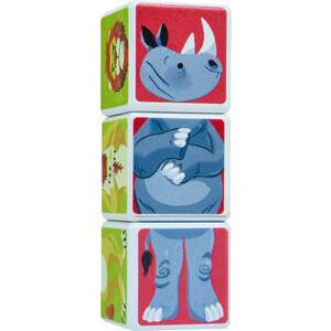 مکعب مغناطیسی 3 تایی حیوانات ساوانا