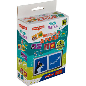 مکعب مغناطیسی 2 تایی حیوان و غذا