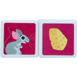 مکعب مغناطیسی 2 تایی حیوان و غذا