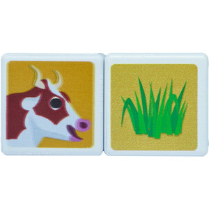 مکعب مغناطیسی 2 تایی حیوان و غذا