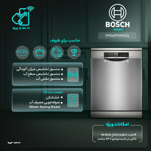 ماشین ظرفشویی بوش مدل SMS6EMW65Q