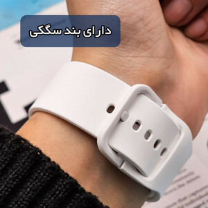 ساعت هوشمند 46 میلی متر وونک مدل Galaxy 8a-26 با بند سیلیکونی