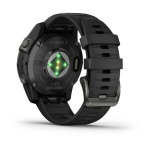 ساعت هوشمند گارمین مدل Fenix 7 pro Sapphire Solar دارای قابلیت های کنترل موسیقی (Music Player)، کنترل سطح اکسیژن خون، ضد آب، صفحه نمایش لمسی بند سیلیکون