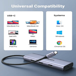 هاب 9 پورت USB-C یوگرین مدل CM490-90119
