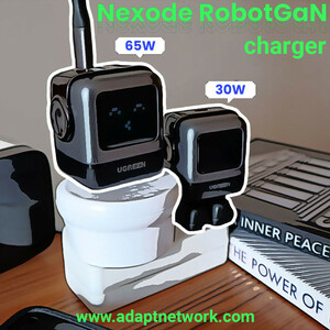شارژر دیواری 30 وات یوگرین مدل Robot Nexode RG PD GaN Fast Charger به همراه کابل USB-C