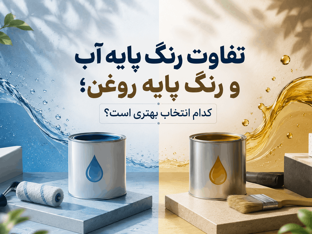 تفاوت رنگ پایه آب و رنگ پایه روغن؛ کدام انتخاب بهتری است؟