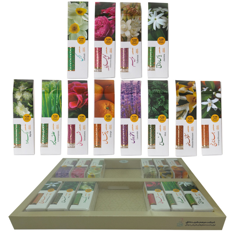 پک 12 عددی عطرهای طبیعی مرهم طبیب (200 گرم)