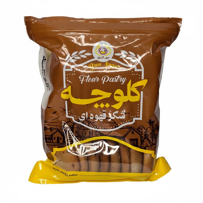 کلوچه شکر قهوه ای گردویی مهر گنزق (500 گرم)