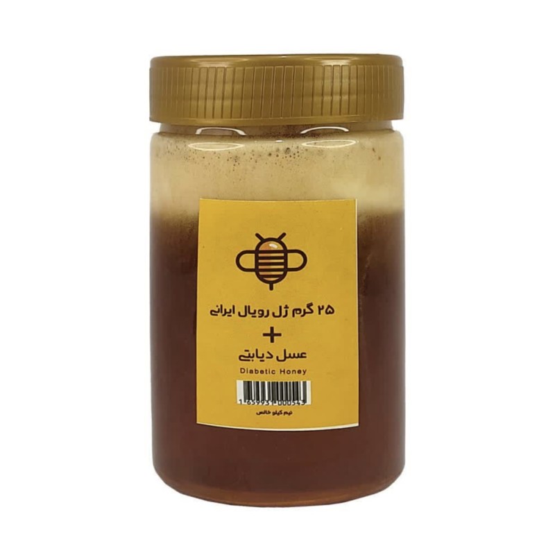 مخلوط عسل دیابتی و 25 گرم ژل رویال (500 گرم)