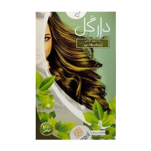 پودر رنگ مو دارگل - زیتونی (120 گرم)