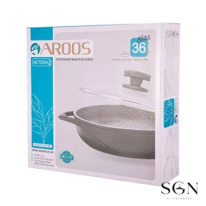 تابه دو دسته سایز 28 برند عروس AROOS مدل ویکتوریا