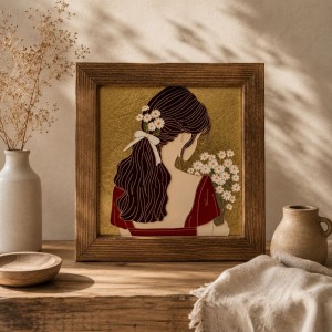تابلو ویترای  «عطر شکوفه ها»