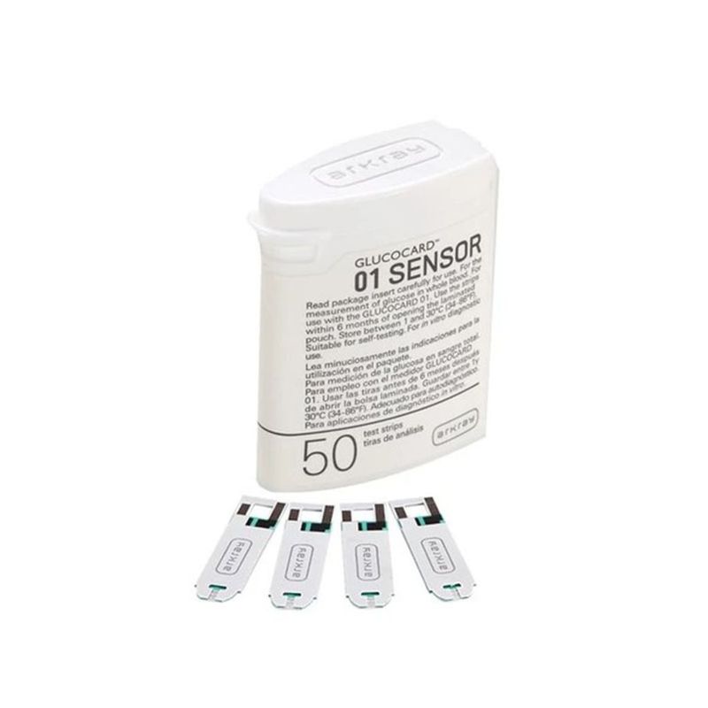  نوار تست قند خون آرکری (Arkray) مدل گلوکوکارد (Glucocard) 01 sensor تاریخ انقضا: 2026/04/30