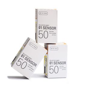 نوار تست قند خون آرکری (Arkray) مدل گلوکوکارد (Glucocard) 01 sensor