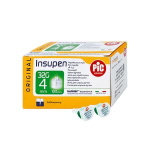 سر سوزن قلم انسولین پیک سلوشن (PIC Solution) 04 میلی متر گیج 32 بسته 100 عددی