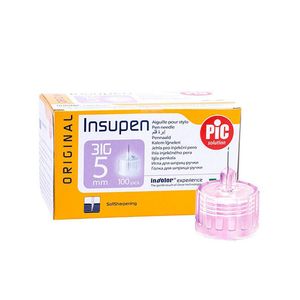 سر سوزن قلم انسولین پیک سلوشن (PIC Solution) 05 میلی متر گیج 31 بسته 100 عددی
