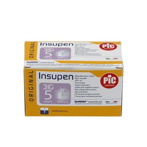 سر سوزن قلم انسولین پیک سلوشن (PIC Solution) 05 میلی متر گیج 31 بسته 100 عددی