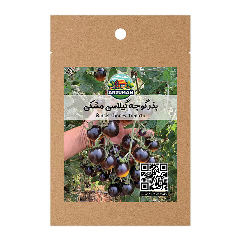 بذر گوجه فرنگی گیلاسی مشکی (ایندیگو) آرزومان