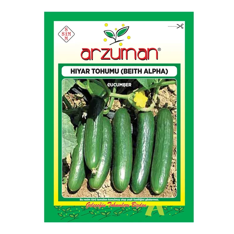 بذر خیار بت آلفا آرزومان ترکیه بسته 10 گرمی