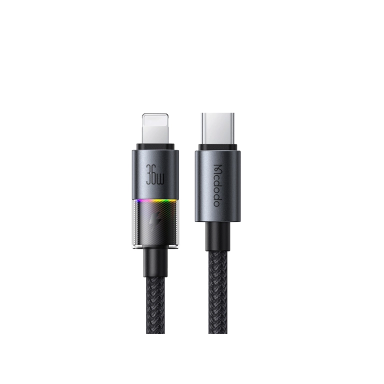 کابل شارژ سریع تایپ‌سی به لایتنینگ مک‌دودو CA-8190 | توان 36 وات، جریان 3 آمپر، طول 1.2 متر
