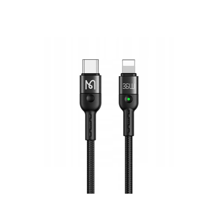 کابل شارژ فنری تایپ‌سی به لایتنینگ مک‌دودو CA-1960 |  فست شارژ 36 وات آیفون، طول 1.8 متر