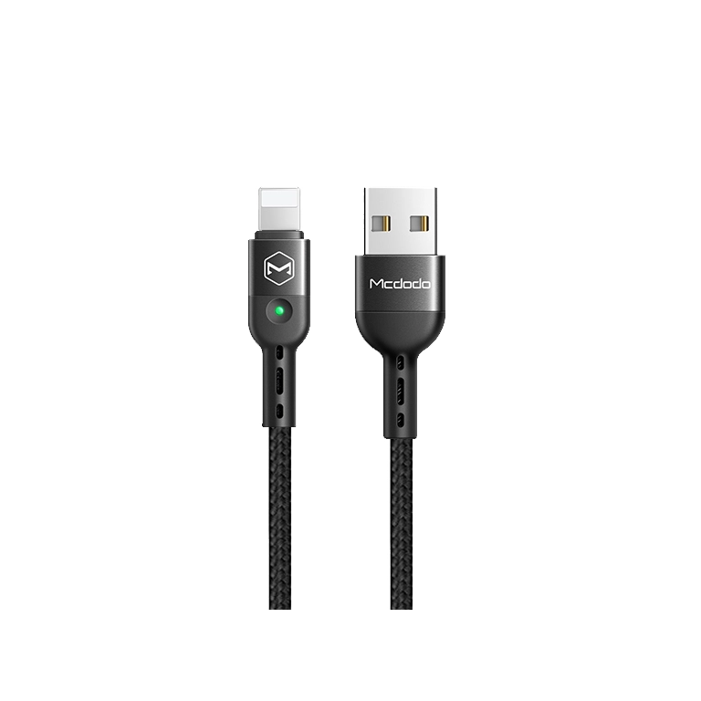 کابل شارژ فنری لایتنینگ مک‌دودو CA-6410 | کابل تلفنی آیفون 1.8 متری، فست شارژ و مقاوم