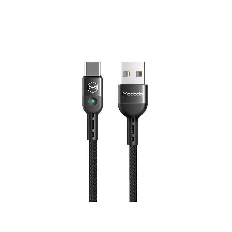کابل شارژ فنری USB به Type-C مک‌دودو CA-6420 | فست شارژ و ضد‌گره 1.8 متری