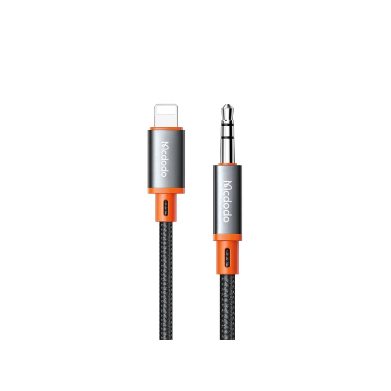 کابل تبدیل لایتنینگ به AUX مک‌دودو CA-0780 | طول ۱.۲متر، صدای HiFi و مقاوم