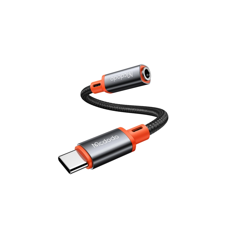 تبدیل Type‑C به aux مک‌دودو CA‑7561 | صدای HD بدون نویز + پشتیبانی میکروفون