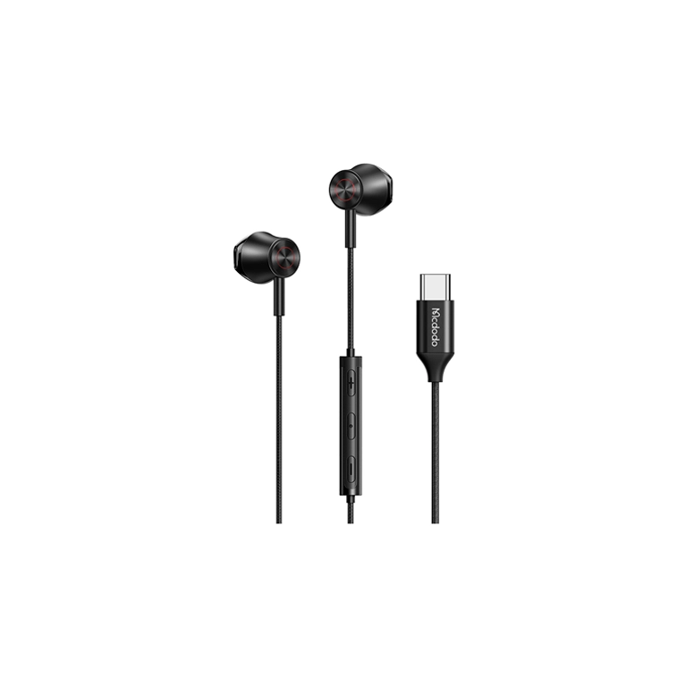 هندزفری Type-C مک دودو HP-4070 | صدای دیجیتال DAC + مکالمه HD