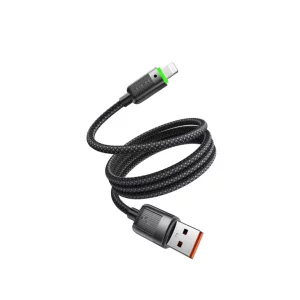 کابل USB-A به لایتنینگ مک‌دودو CA-6000 – شارژ سریع 3 آمپر، بدنه مگنتی و طول 1.2 متر