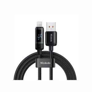 کابل شارژ سریع و انتقال داده لایتنینگ 3A مک‌دودو CA-5000 | نمایشگر دیجیتال 1.2 متر | iDigie