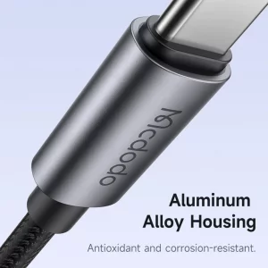 قیمت کابل فست شارژ تایپ سی به تایپ سی با نور تنفس مک دودو