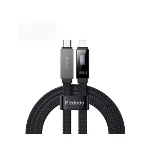 خرید کابل شارژ سریع مک‌دودو CA-4960 Type-C به لایتنینگ با توان 36 وات و نمایشگر LED ریتمیک