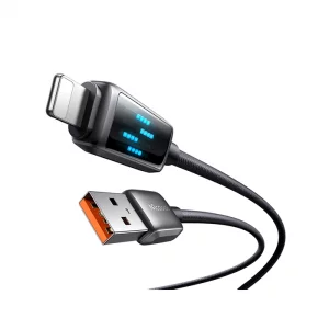 قیمت کابل 1.2 متری مک‌دودو CA-5250، شارژ سریع 3 آمپر آیفون با نمایشگر LED هوشمند و طراحی مقاوم