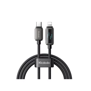 خرید کابل شارژ سریع مک‌دودو CA-2630 Type-C به لایتنینگ با توان 36 وات، پشتیبانی از CarPlay و نمایشگر سرعت شارژ