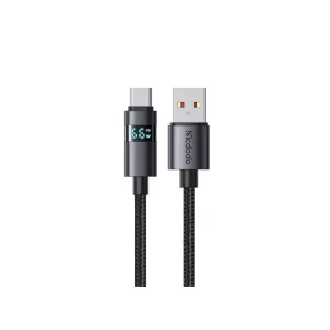 کابل شارژ سریع USB به تایپ‌سی مک‌دودو CA-6520 | توان۱۰۰ وات، ۶ آمپر، نمایشگر دیجیتال | ۱.۲ متر