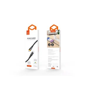 تصویر کابل شارژ مک‌دودو CA-7650 تایپ‌سی به لایتنینگ، با PD فست شارژ و طول 1.2 متر برای آیفون