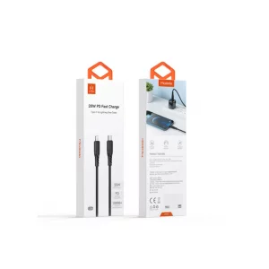 تصویر کابل شارژ مک‌دودو CA-8460 تایپ‌سی به لایتنینگ، با فست شارژ 20 وات و طول 1.2 متر برای آیفون