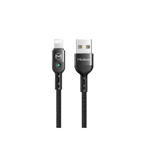 کابل شارژ فنری لایتنینگ مک‌دودو CA-6410 | کابل تلفنی آیفون 1.8 متری، فست شارژ و مقاوم