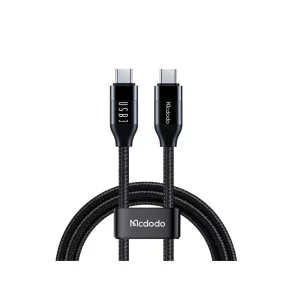 کابل تایپ‌سی مک‌دودو CA-7132، فست شارژ ۱۰۰ وات + انتقال داده ۱۰Gbps، طول 1.2 متر
