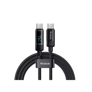 کابل تایپ‌سی مک‌دودو CA-5780، شارژ سریع ۶۰ وات با نمایشگر هوشمند باتری، طول 1.2 متر