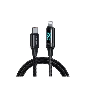 کابل تایپ‌سی به لایتنینگ مک‌دودو CA-1030 | شارژ سریع آیفون ۳۶ وات + نمایشگر دیجیتال | ۱.۲ متر