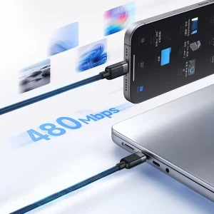 کابل تایپ‌سی دوپورت مک‌دودو CA-6780، راه‌حل قدرتمند برای فست شارژ هم‌زمان دو دستگاه، توان 100 وات و طول 1.5 متر