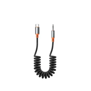 کابل تبدیل فنری تایپ‌سی به جک ۳.۵ میلی‌متری AUX مک‌دودو مدل MCDODO CA-0900 | طول ۱.۸ متر، صدای HiFi و طراحی مقاوم