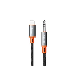 کابل تبدیل لایتنینگ به AUX مک‌دودو CA-0780 | طول ۱.۲متر، صدای HiFi و مقاوم