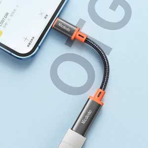 آداپتور USB-C به Lightning مک دودو CA-1440، سازگار با هندزفری آیفون و انتقال داده