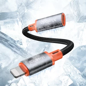 تصویر تبدیل Type-C به Lightning مک‌دودو CA-1440، مخصوص هندزفری آیفون + انتقال داده