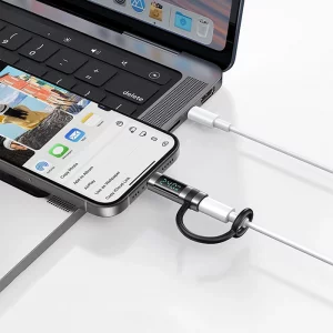 آداپتور USB-C به USB-C مک دودو OT-2620، نمایش توان دیجیتال تا ۲۴۰ وات