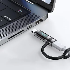 تبدیل تایپ‌سی به تایپ‌سی مک‌دودو OT-2620، امکان شارژ سریع و نمایش توان مصرفی دستگاه تا ۲۴۰ وات